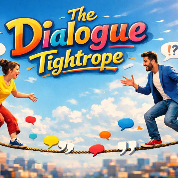 The Dialogue Tightrope: Making Characters Sound Real Without Sounding Boring